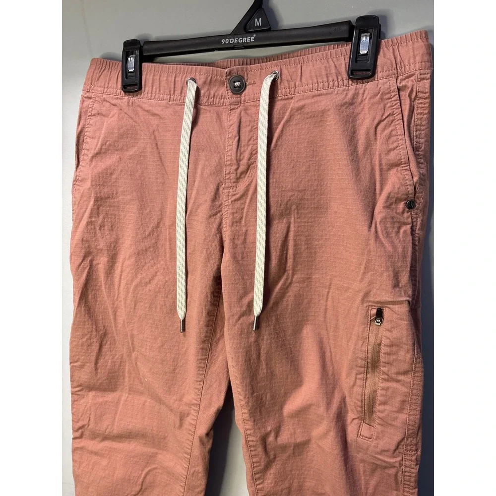 Vuori Ripstop Pant Women Medium Terracotta Pink Organic Cotton Hiking Cargo V412
